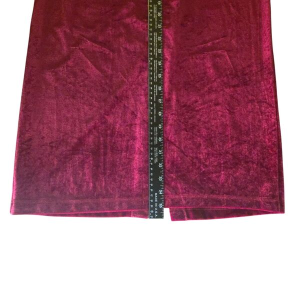 Y2K Street Wear Medium Red Velvet Maxi Skirt Witchy Whimsigoth Goblin Core 90's - Picture 9 of 9